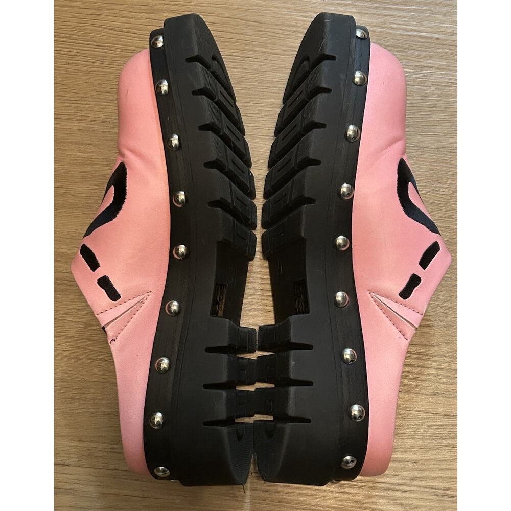 Lazy Oaf Women's Pink Pretty Tough Bow Clogs Shoes - Size EU40/9.5US - Picture 5 of 8